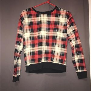 plaid pullover